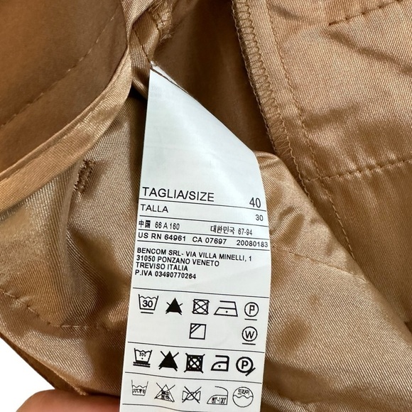 Stile Benetton Women’s Brown Button Down Mini Skirt Size 40 NWT - Picture 14 of 17